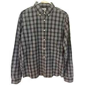 Gap Shirt Mens‎ Medium Plaid Button Down Long Sleeve Untucked NWT